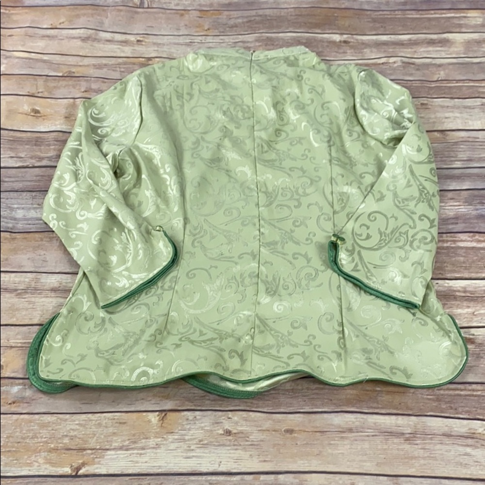 Laogudai Green Silk Chinese Blouse (14/16) - Picture 4 of 10
